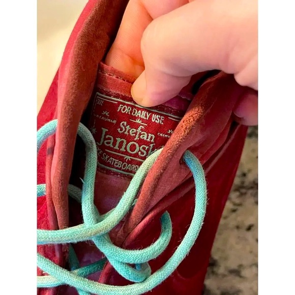 Nike Zoom Stefan Janoski Mid Size 13 Men Causal Sneakers Red Blue Streetwear - Picture 4 of 11